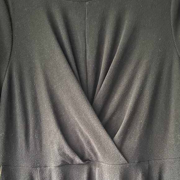 Torrid BLACK Mini Rib Knit Drape Front Skater Dress size 1XL - Picture 6 of 14